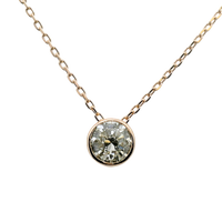 18kt Rosé Gold Natural Diamond Solitaire Pendant (0.23ct)