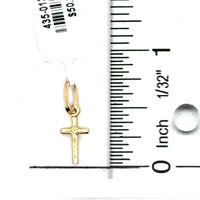 14kt Yellow Gold Italian Made Crucifix Charm (.42g)
