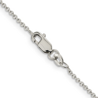 Sterling Silver 18" 1.25mm Cable Link Chain (2.1g)