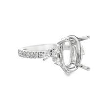 18kt White Gold Natural Diamond Semi-Mount Ring (.50ct)