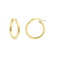 14kt Yellow Gold Medium Hoop Earrings
