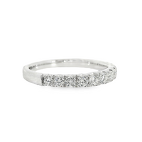 18kt White Gold Natural Round Diamond Wedding Ring (.52ct)