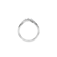 Platinum Natural Marquise, Baguette and Round Diamond Wedding Ring (.38ct)