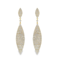 18kt Yellow Gold Natural Diamonds Drop Earrings (1.6ct)