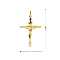 14kt Yellow Gold Italian Made Crucifix Pendant (2.14g)