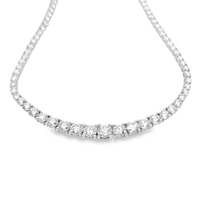 14kt White Gold Lab-Grown Diamond Tennis Collar (14.71ct)