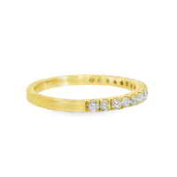 18kt Yellow Gold Natural Round Diamond Wedding Ring (.36ct)