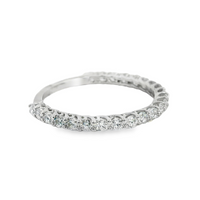 14kt White Gold Lab-Grown Round Diamond Shared Prong Wedding Ring (.65ct)