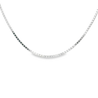 14kt White Gold 20" .7mm Box Chan (2.3g)