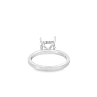 18kt White Gold Hidden Halo Natural Diamonds Semi-Mount Ring (0.14ct)