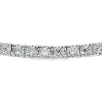 14kt White Gold 7" Lab-Grown Round Diamond Tennis Bracelet (4.57ct)