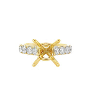 18kt Yellow Gold Lab-Grown Round Diamond Engagement Ring (4.49ct)