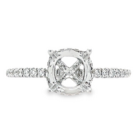 18K White Gold Diamond Semi-Mount Ring (.29ct)