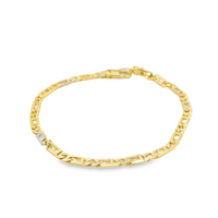14kt Yellow Gold 7" 3.4mm Fancy Link Bracelet (5.6g)
