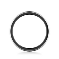 Triton Tu-Tone Tunsten 6mm Matte Finish Wedding Band