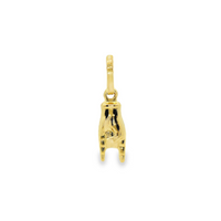 14kt Yellow Gold Italian Made Mano Cornuto Hands Charm (.53g)
