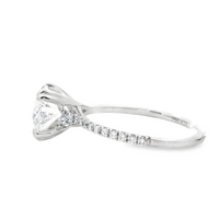 18kt White Gold Lab-Grown Oval Diamond Engagement Ring (2.23ct)