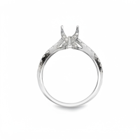 18kt White Gold Full-Cut Round Diamond Semi-Mount Ring (.36ct)