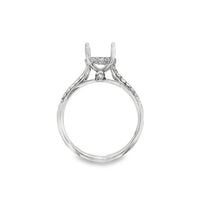 18kt White Gold Natural Round Diamond Semi-Mount Ring (.28ct)