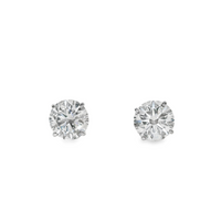 14kt White Gold Lab-Grown Round Diamond Stud Earrings (2.49ct)