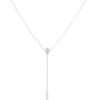 18kt White Gold Diamond Bar Dangle Pendant (.50ct)