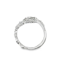 18kt White Gold Natural Marquise and Natural Round Diamond Fashion Ring (.72ct)