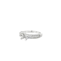 18kt White Gold Split Shank Natural Diamonds Semi-Mount Ring (0.51ct)