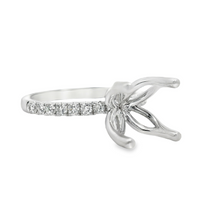 18kt White Gold Natural Round Diamond Semi-Mount Ring (.26ct)