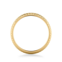 Goldman 14kt Yellow Gold 4mm Diamond Cut Finish Wedding Ring
