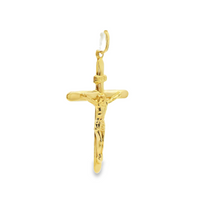 14kt Yellow Gold Italian Made Crucifix Pendant (1.32g)