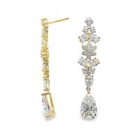 14kt Yellow Gold Lab-Grown Diamond Drop Earrings (4.58ct)