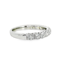 18kt White Gold Natural Round Diamond Wedding Ring (1.01ct)
