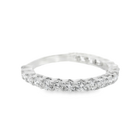 14kt White Gold Lab-Grown Round Diamond Shared Prong Wedding Ring (1.00ct)