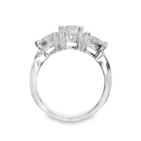 14kt White Gold Lab-Grown Round Diamond Engagement Ring (1.96ct)
