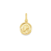 18kt Yellow Gold Italian Made Christ Head Charm (1.45g)