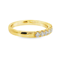 18kt Yellow Gold Natural Round Diamond Wedding Ring (.51ct)