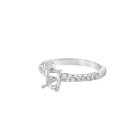18kt White Gold Natural Round Diamond Semi-Mount Ring (.43ct)