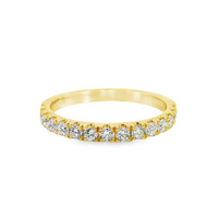 18kt Yellow Gold Natural Round Diamond Wedding Ring (0.45ct)