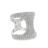 18kt White Gold Natural Round Diamond Ring (1.47ct)