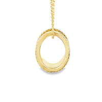 18kt Yellow Gold Natural Diamond Free Form Pendant (0.35ct)