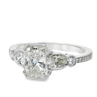 18kt White Gold Natural Radiant Diamond Engagement Ring (1.53ct)
