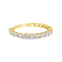 14kt Yellow Gold Lab-Grown Emerald Diamond Wedding Ring (.95ct)