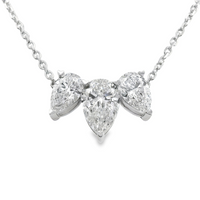 14kt White Gold 3-Stone Lab-Grown Diamond Pendant (4.54ct)