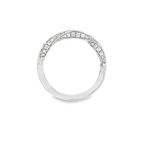 18kt White Gold Diamond Twisted Ring (0.4ct)