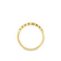 18kt Yellow Gold Natural Round Diamond Wedding Ring (.37ct)
