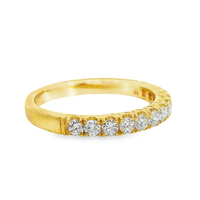 18kt Yellow Gold Natural Round Diamond Wedding Ring (.54ct)