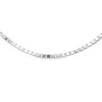 14kt White Gold 20" .7mm Box Chan (2.3g)