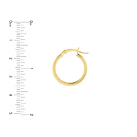 14kt Yellow Gold Medium Hoop Earrings