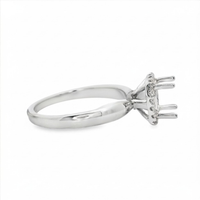 18kt White Gold Full-Cut Diamond Semi-Mount Ring (.13ct)
