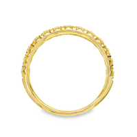 18kt Yellow Gold Natural Round Diamond Wedding Ring (.75ct)